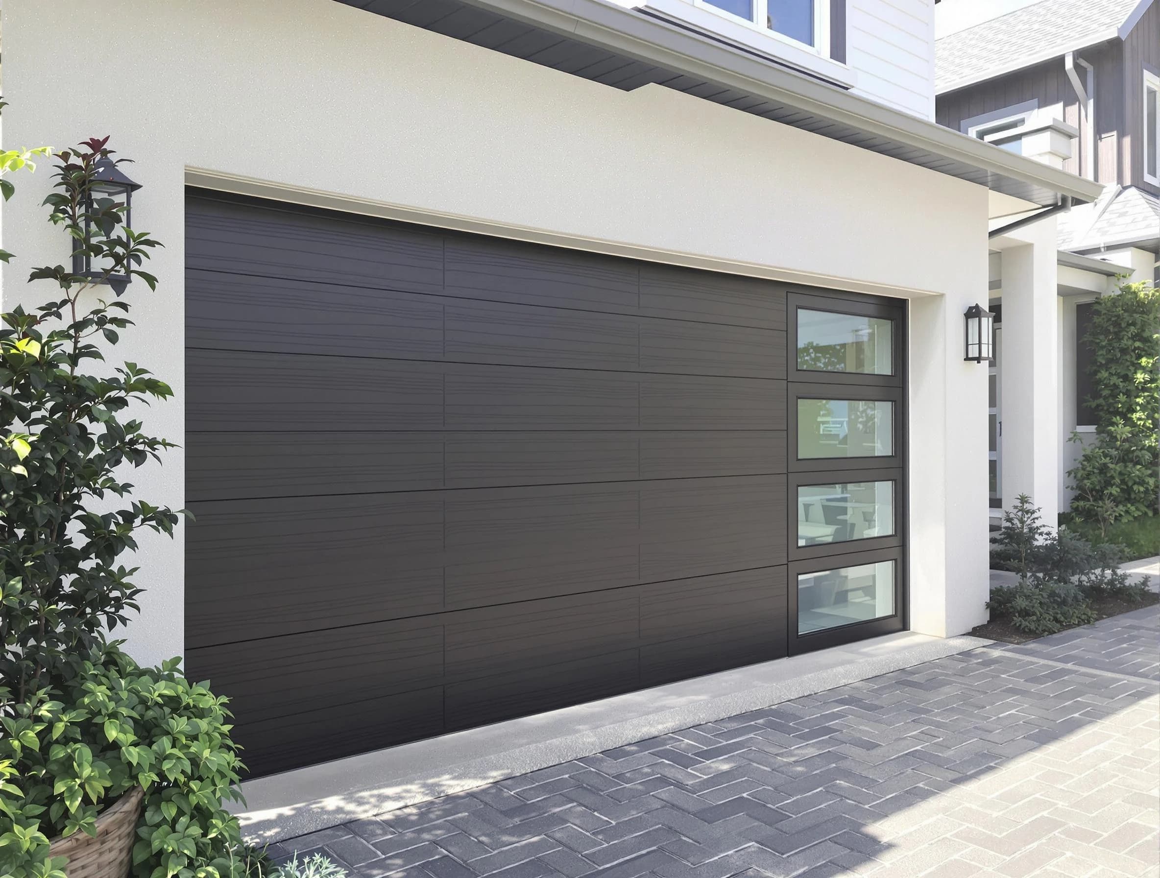 Custom garage door installation by Robinson Garage Door Repair in Robinson