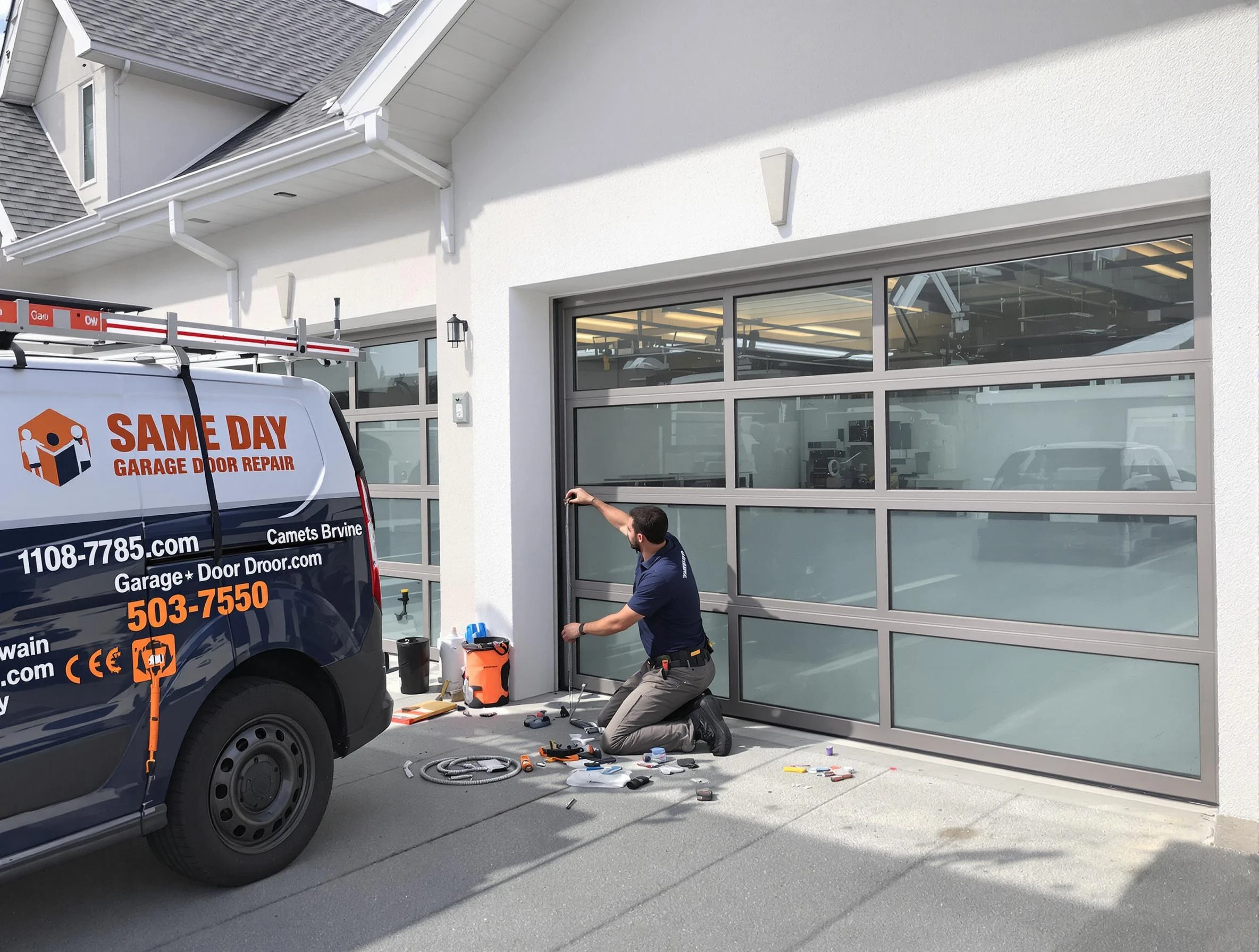 Same-day garage door repair service by Robinson Garage Door Repair in Robinson